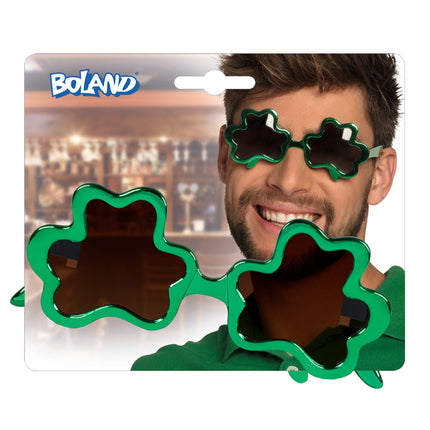 E-Carnavalskleding.nl St. Patricksday bril klavertje vier