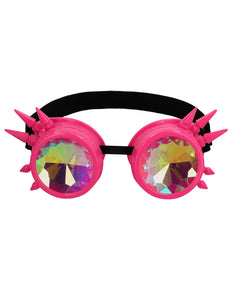 E-Carnavalskleding.nl Steampunk bril Festival neonroze