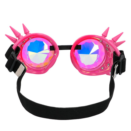 E-Carnavalskleding.nl Steampunk bril Festival neonroze