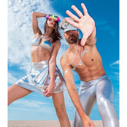E-Carnavalskleding.nl Steampunk bril Mirage zilver