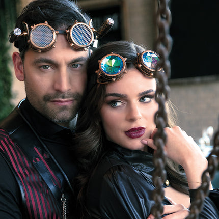 E-Carnavalskleding.nl Steampunk bril Spacepunk