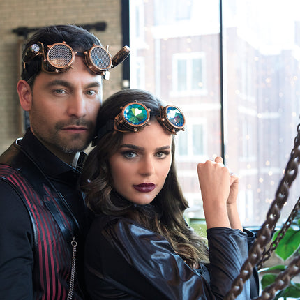 E-Carnavalskleding.nl Steampunk bril Spacepunk