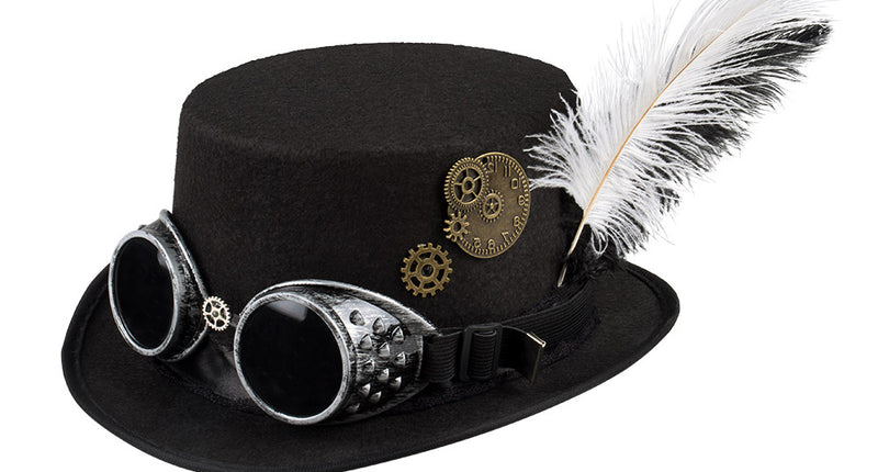 E-Carnavalskleding.nl Steampunkhoed zwart Specspunk