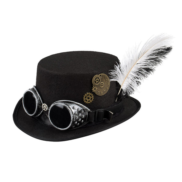 E-Carnavalskleding.nl Steampunkhoed zwart Specspunk