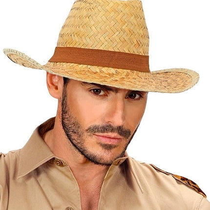 E-Carnavalskleding.nl Strohoed texas met band