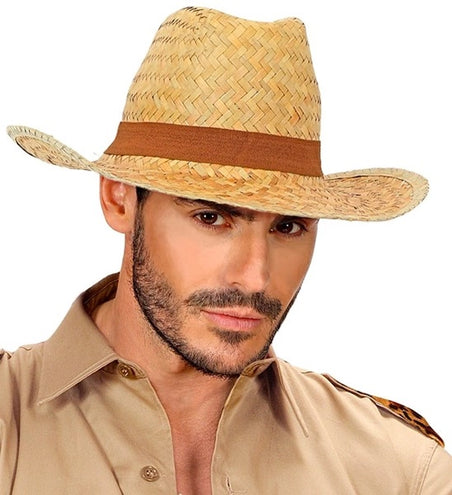 E-Carnavalskleding.nl Strohoed texas met band