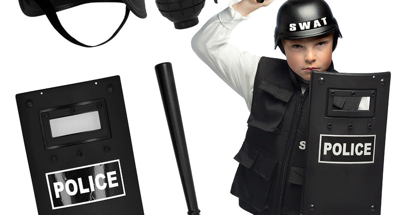E-Carnavalskleding.nl S.W.A.T. Politie set ME compleet