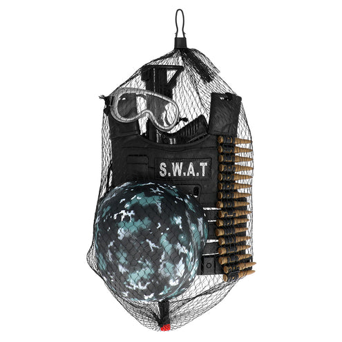 E-Carnavalskleding.nl S.W.A.T. verkleedset kinderen compleer