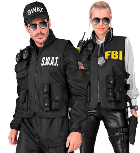 E-Carnavalskleding.nl Swat vest fbi/politie kostuum Siem heren