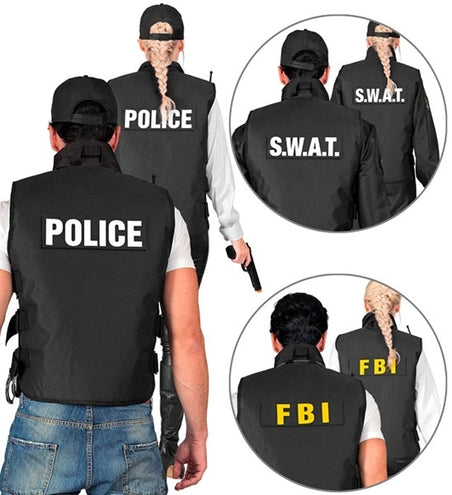 E-Carnavalskleding.nl Swat vest fbi/politie kostuum Siem heren