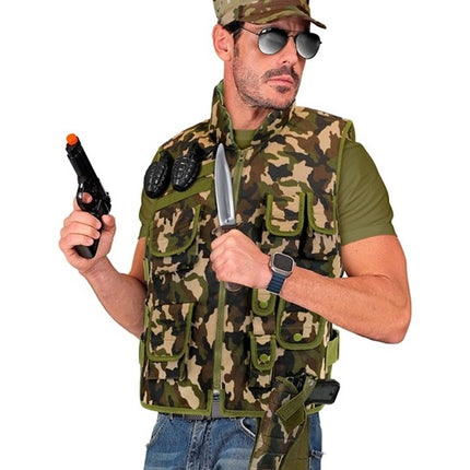 E-Carnavalskleding.nl Tactisch holster camouflage kostuum Zoë