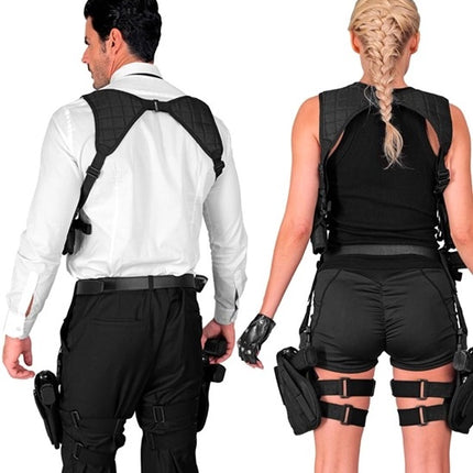 E-Carnavalskleding.nl Tactisch linker been holster zwart Joep