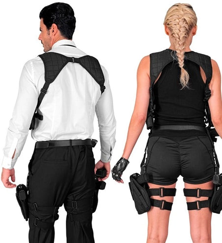 E-Carnavalskleding.nl Tactisch linker been holster zwart Joep