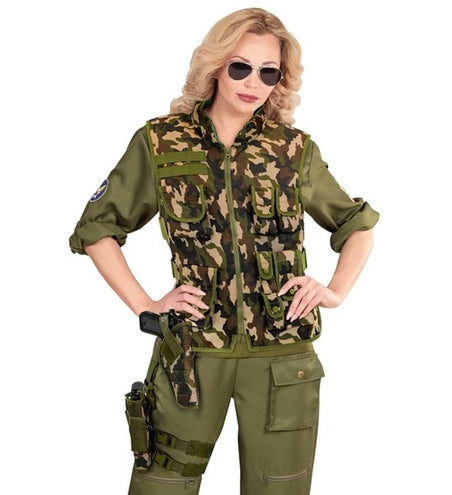 E-Carnavalskleding.nl Tactisch rechter been holster camouflage Joep