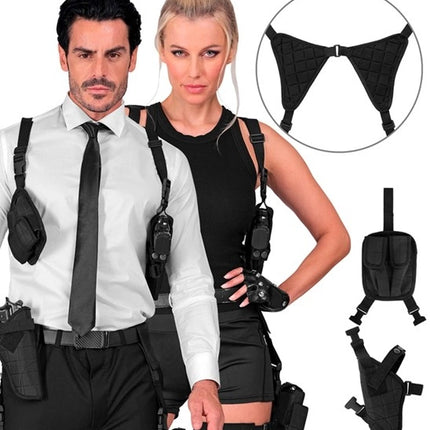 E-Carnavalskleding.nl Tactisch schouderholster kostuum Fleur