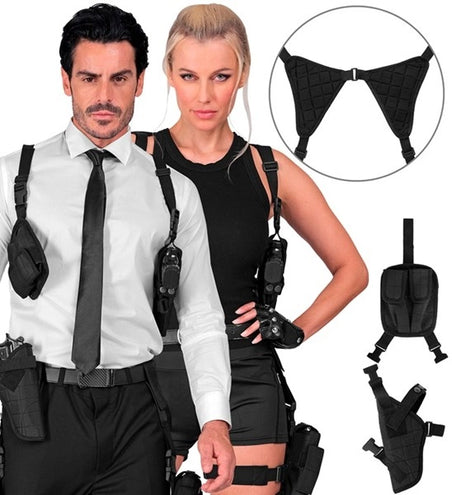 E-Carnavalskleding.nl Tactisch schouderholster kostuum Fleur