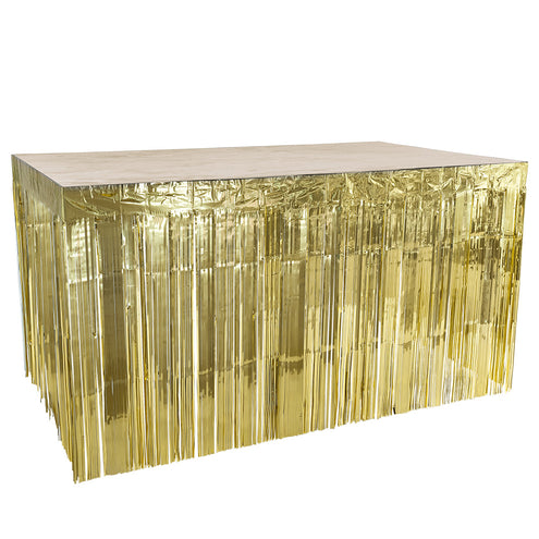 E-Carnavalskleding.nl Tafelrok Metallic goud