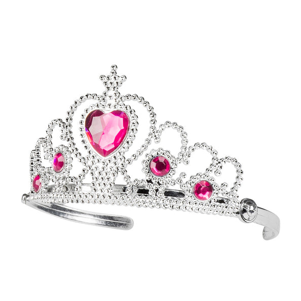 E-Carnavalskleding.nl Tiara Grace prinsessen kroon roze