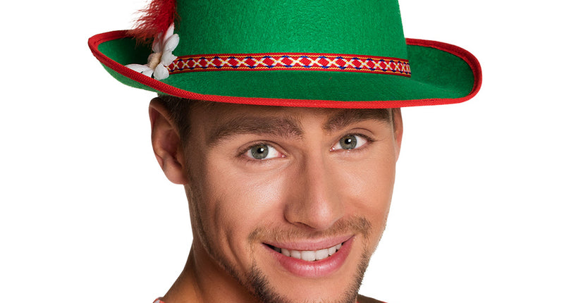 E-Carnavalskleding.nl Tirol hoedje groen
