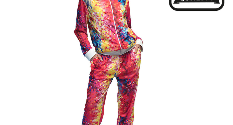 E-Carnavalskleding.nl Trainingspak Disco babe premium
