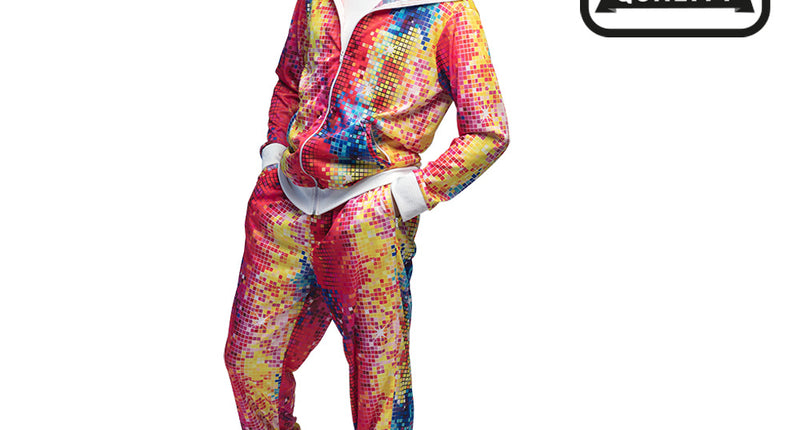 E-Carnavalskleding.nl Trainingspak Disco dude premium