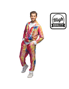 E-Carnavalskleding.nl Trainingspak Disco dude premium