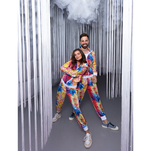 E-Carnavalskleding.nl Trainingspak Disco dude premium