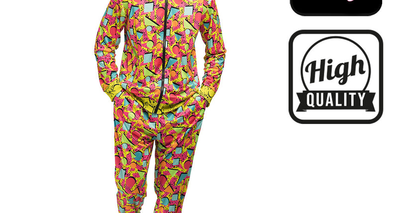 E-Carnavalskleding.nl Trainingspak Pop Art dude UV