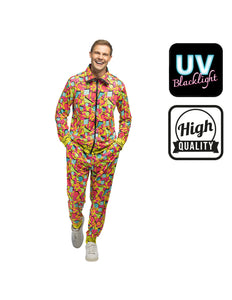E-Carnavalskleding.nl Trainingspak Pop Art dude UV