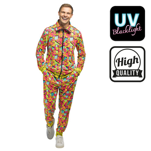 E-Carnavalskleding.nl Trainingspak Pop Art dude UV