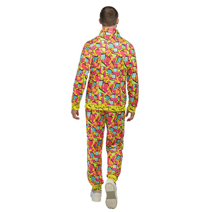 E-Carnavalskleding.nl Trainingspak Pop Art dude UV