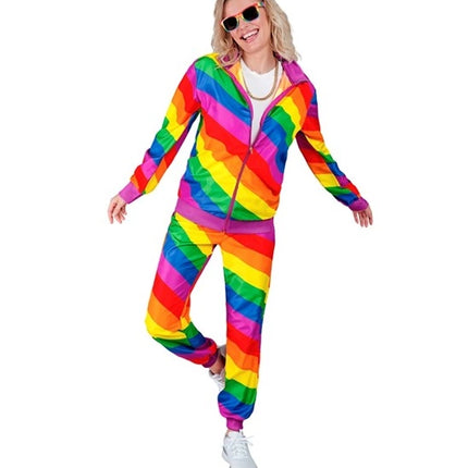 E-Carnavalskleding.nl Trainingspak regenboog Pride