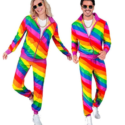 E-Carnavalskleding.nl Trainingspak regenboog Pride