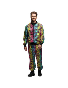 E-Carnavalskleding.nl Trainingspak Regenboogpanter dude