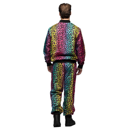 E-Carnavalskleding.nl Trainingspak Regenboogpanter dude