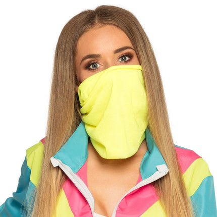 E-Carnavalskleding.nl Trainingspak Retro babe neon blauw