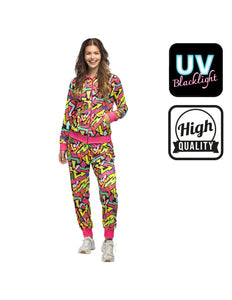 E-Carnavalskleding.nl Trainingspak Street Art babe UV