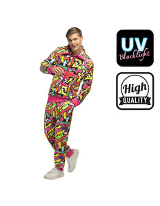 E-Carnavalskleding.nl Trainingspak Street Art dude UV