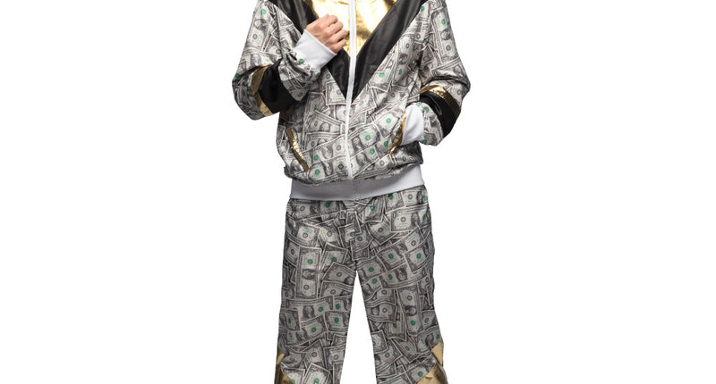 E-Carnavalskleding.nl Trainingspak US Dollar dude