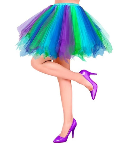 E-Carnavalskleding.nl Tutu blauw/lichtblauw/groen Guus