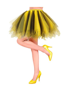 E-Carnavalskleding.nl Tutu geel/zwart Nora bijtjek