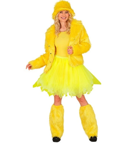 E-Carnavalskleding.nl Tutu neon geel Sanne