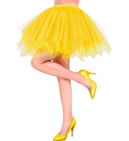 E-Carnavalskleding.nl Tutu neon geel Sanne