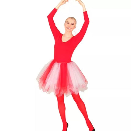 E-Carnavalskleding.nl Tutu rood/wit Yara