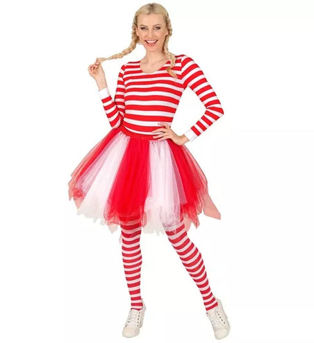 E-Carnavalskleding.nl Tutu rood/wit Yara