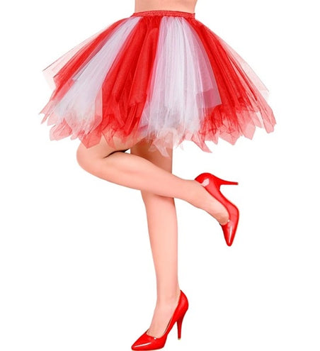 E-Carnavalskleding.nl Tutu rood/wit Yara