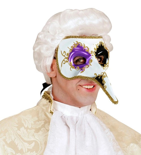 E-Carnavalskleding.nl Venetiaans masker met lange neus Venice