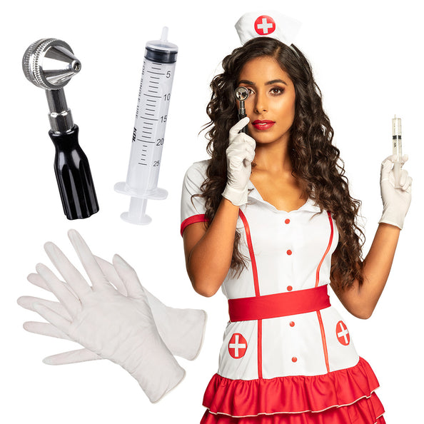 E-Carnavalskleding.nl Verpleegster Dokter accessoires Medische kit