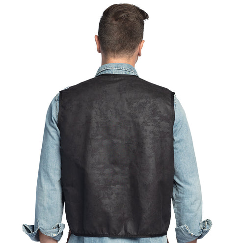 E-Carnavalskleding.nl Vest Western zwart cowboy