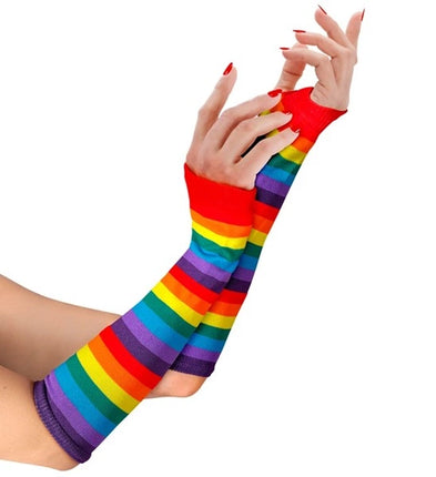 E-Carnavalskleding.nl Vingerloze handschoenen 33cm Anouk